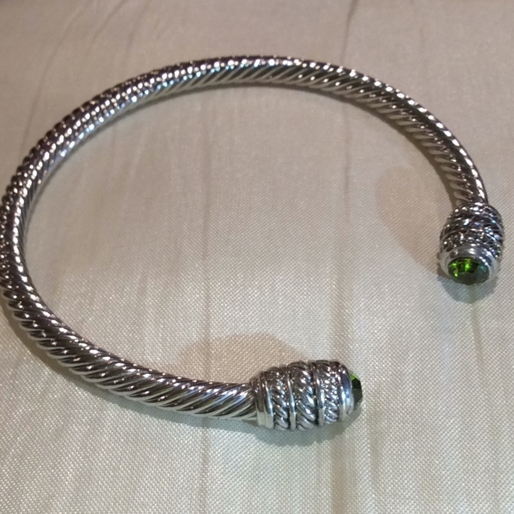 New Green Crystal Cuff Bracelet